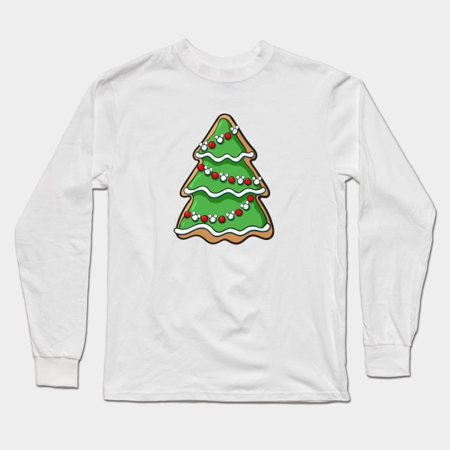 Gingerbread christmas tree Long Sleeve T-Shirt by magicmirror